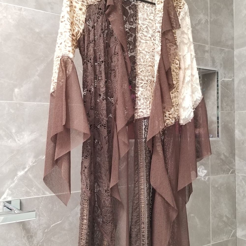 Cache Cardigan, Combination Of Lacy And Mesh Mate… - image 8